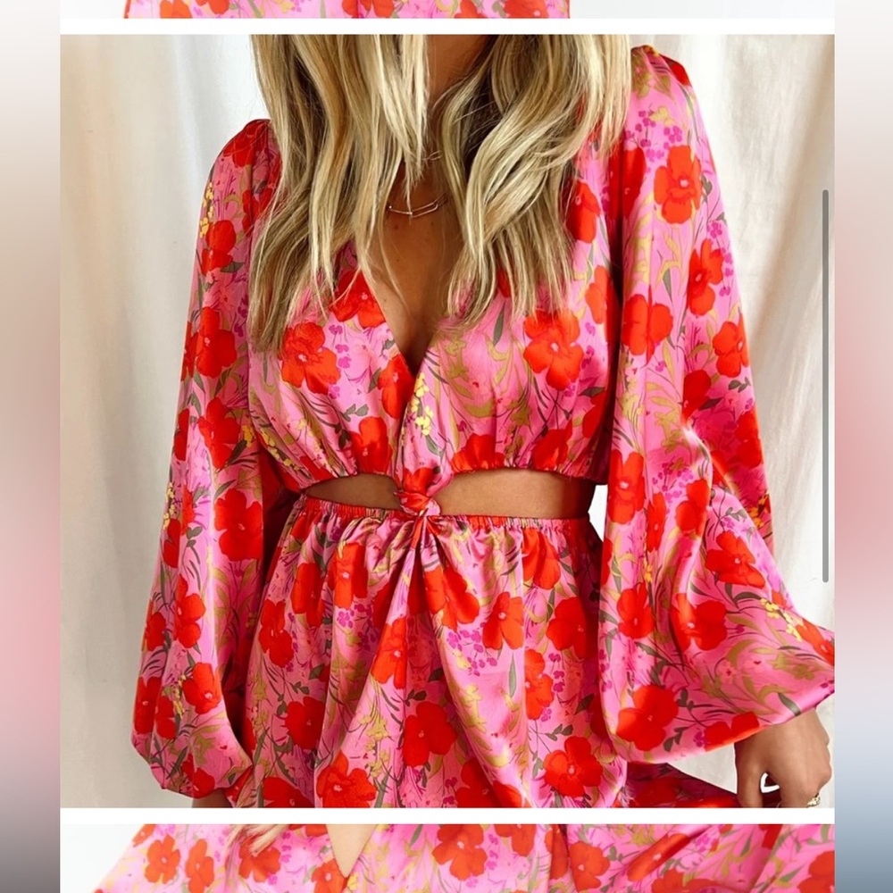 Show Me Your Mumu Christina Mini Dress Smooch Floral Print